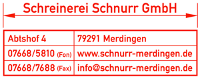 Logo Schreinerei Schnurr GmbH